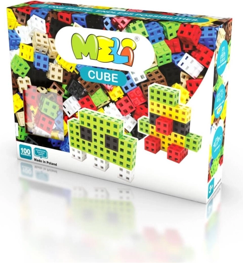Meli Cube Set de construction 100 pièces – cubes 3D créatifs