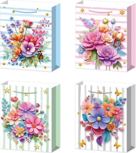 Sac cadeau M bouquet