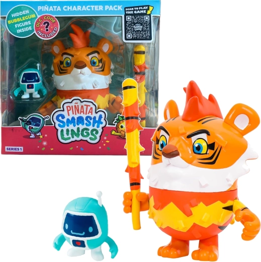 Piñata tigre Mo avec 2 figurines PINATA SMASHLINGS