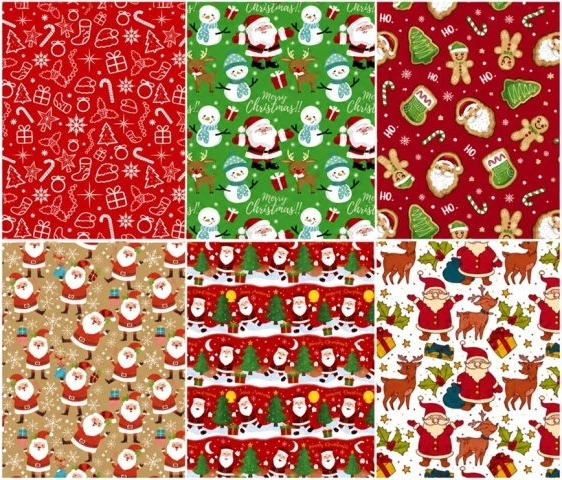 Papier cadeau de Noël