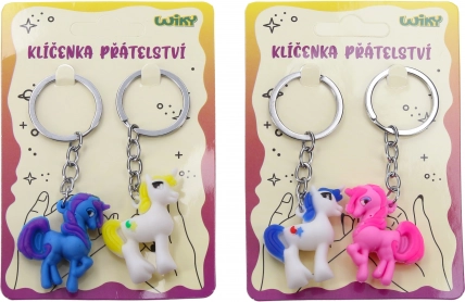 Porte-clés d'amitié Licorne - 2 pièces