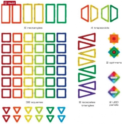 Geosmart station spatiale jeu de construction magnétique