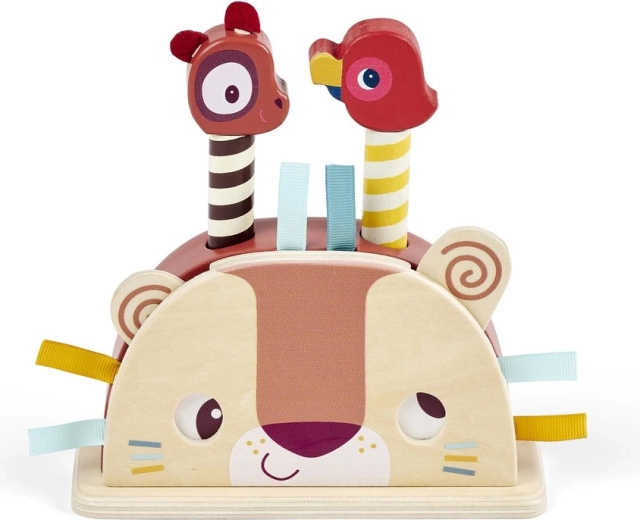 Jouet en bois à surprises Lilliputiens, lion Jack