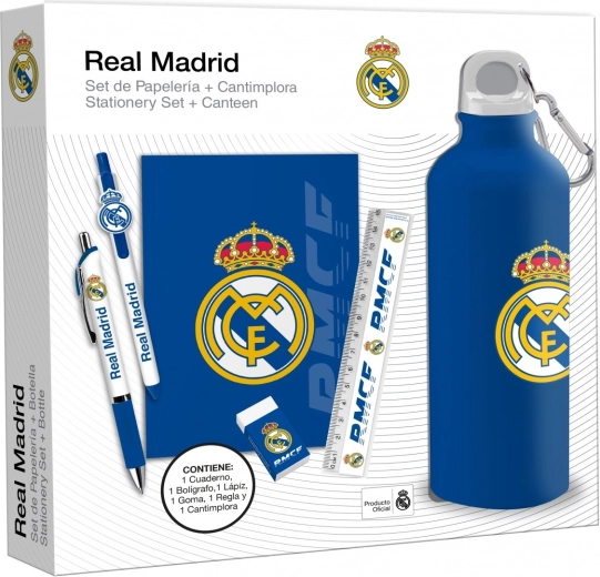 Coffret cadeau REAL MADRID – bouteille 650 ml, carnet et stylo