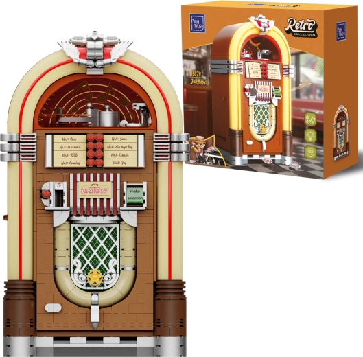 Pantasy jukebox rétro interactif en briques (1273 pièces)
