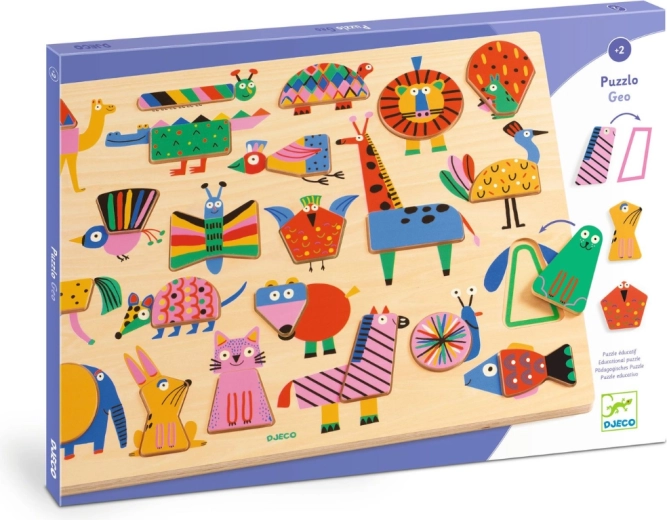 Puzzle en bois Djeco Geo