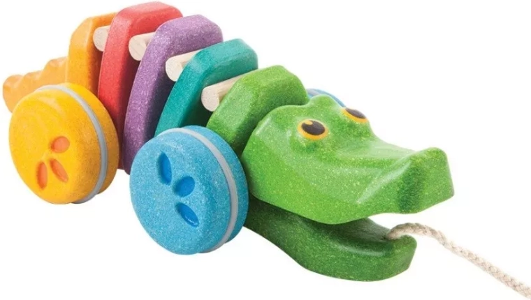 PlanToys crocodile dansant arc-en-ciel