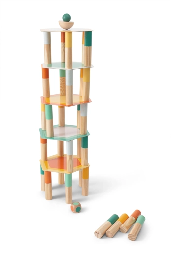 Grande tour d’équilibre – jeu de société en bois pour enfants