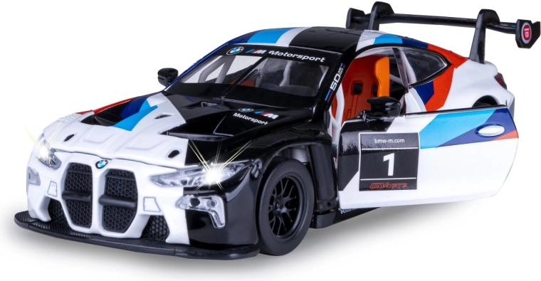 Modèle métallique BMW M4 GT3 1:24 blanc