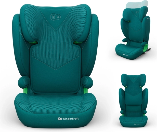 Siège auto Kinderkraft Junior fix 2 plus i-Size 100–150 cm vert