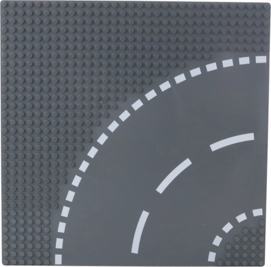 Plaque de construction route virage 26x26 cm