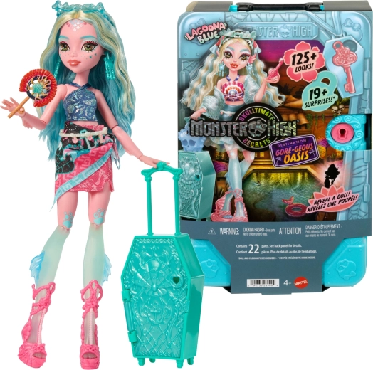 Monster High Lagoona Blue – valise à secrets et accessoires 28 cm