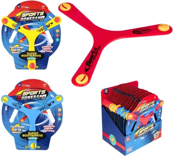 Boomerang en plastique pour enfants – boomerang de sport léger pour l’extérieur