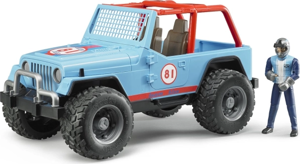 Voiture tout-terrain Bruder Jeep avec conducteur