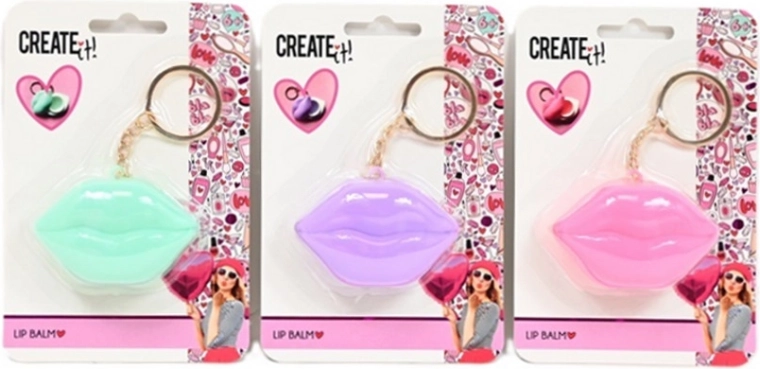 Create It ! Baume à lèvres en forme de lèvres avec porte-clés
