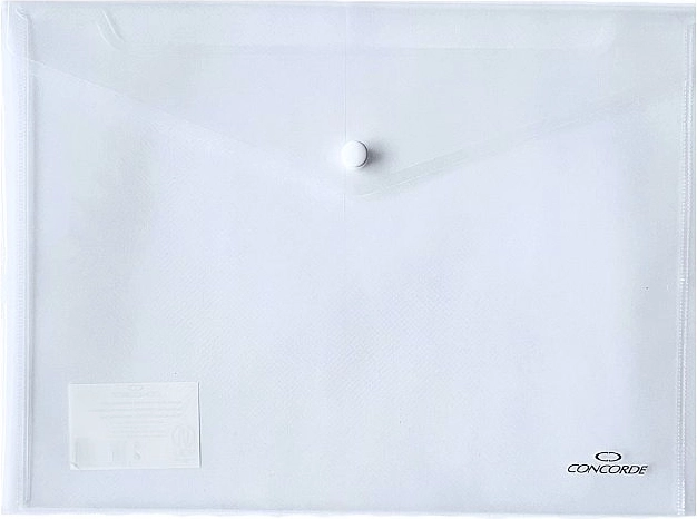 Chemises à bouton-pression A4 transparentes CONCORDE