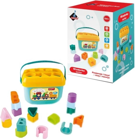 Seau de tri avec blocs