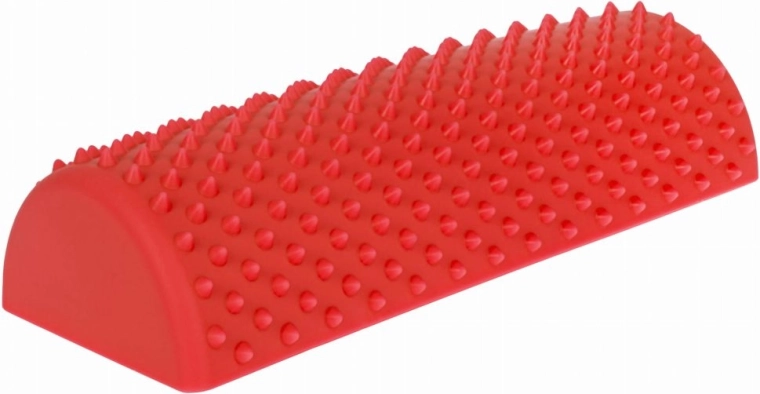 TULLO demi-rouleau de massage avec picots rouge