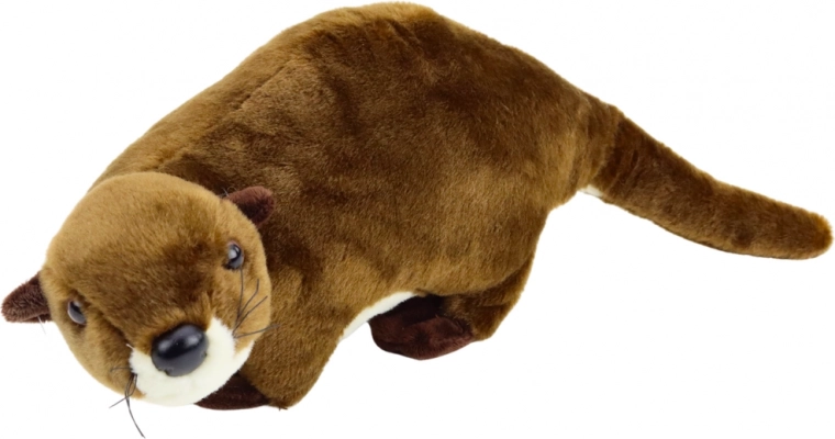 Jouet en peluche loutre marron 37 cm