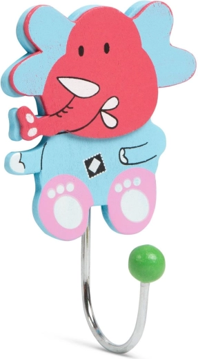 Patère murale pour enfants avec animal - 1 pièce