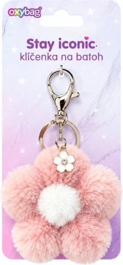 Porte-clés fashion Oxybag fleur rose