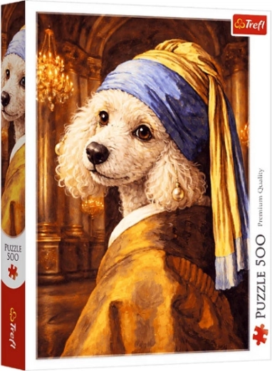 Puzzle 500 pièces Caniche à la perle