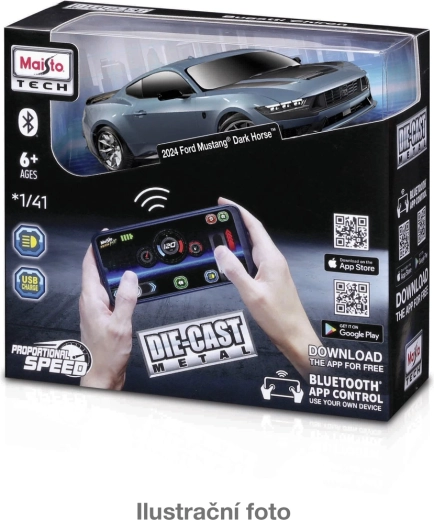 Maisto RC modèle en métal 1:41 avec commande Bluetooth et éclairage