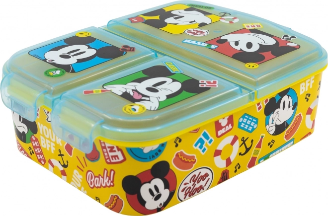 Boîte à goûter pour enfants Mickey Mouse à multiples compartiments