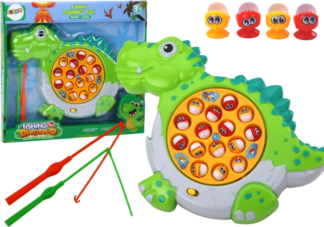 Jeu de pêche aux poissons dinosaures – vert