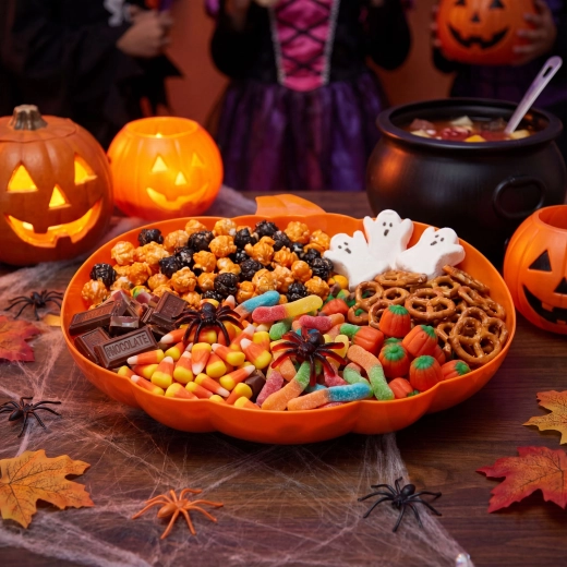 Bol de service d’Halloween en forme de citrouille, orange
