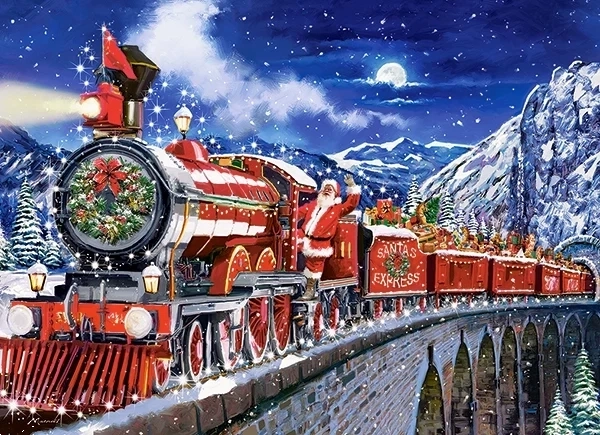 Puzzle 200 pièces Santa's Coming to Town
