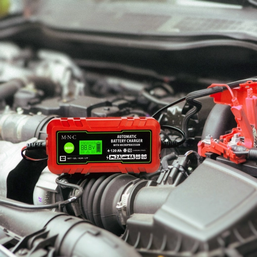 Chargeur automatique de batterie automobile 6 V/12 V, 2 A/4 A