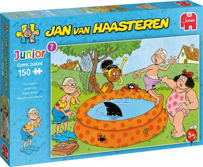Puzzle JUMBO Jan van Haasteren Junior : Farces à la piscine 150 pièces