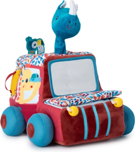 Voiturette textile Lilliputiens avec activités et miroir