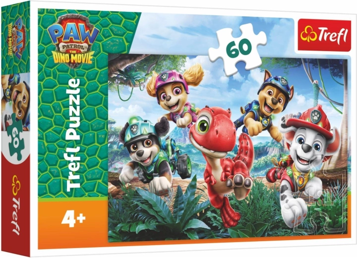 Puzzle Pat’ Patrouille (Paw Patrol) Dino Movie – Sauvetage des dinosaures, 60 pièces