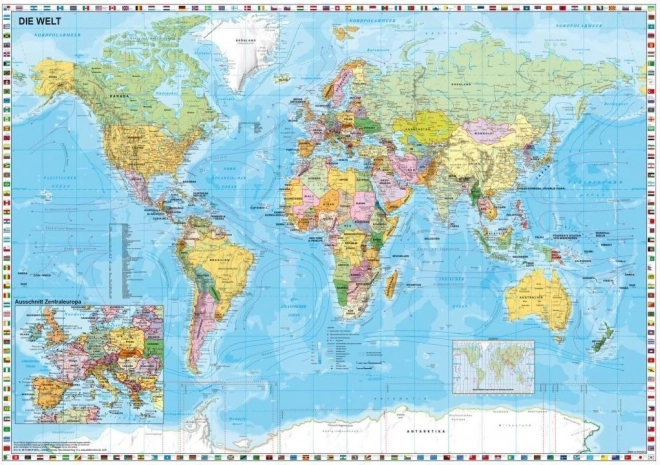 Puzzle carte politique du monde 1500 pièces SCHMIDT