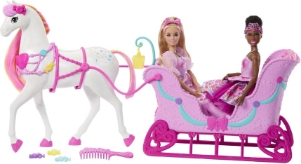 Barbie Casse-Noisette – traîneau avec cheval