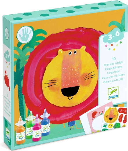 Djeco Peinture au doigt animaux fous