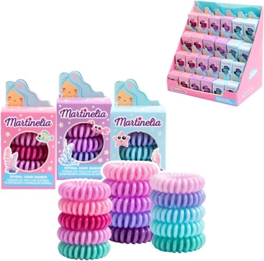 Élastiques spirale pour cheveux, 5 pièces