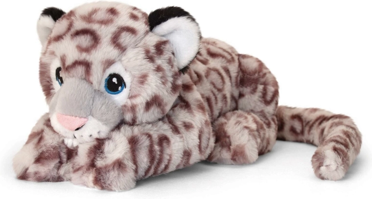 Keel toys léopard des neiges en peluche 45 cm