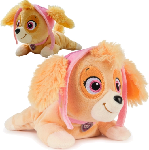 Peluche GUND Skye de la Pat’ Patrouille – chien couché 22 cm