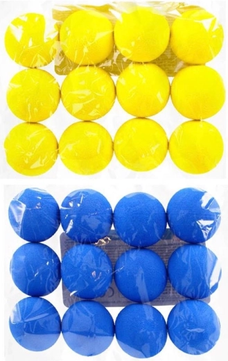Ensemble de 12 balles en mousse
