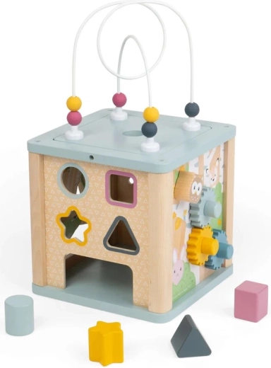 Bigjigs Toys cube d’activité motrice avec labyrinthe