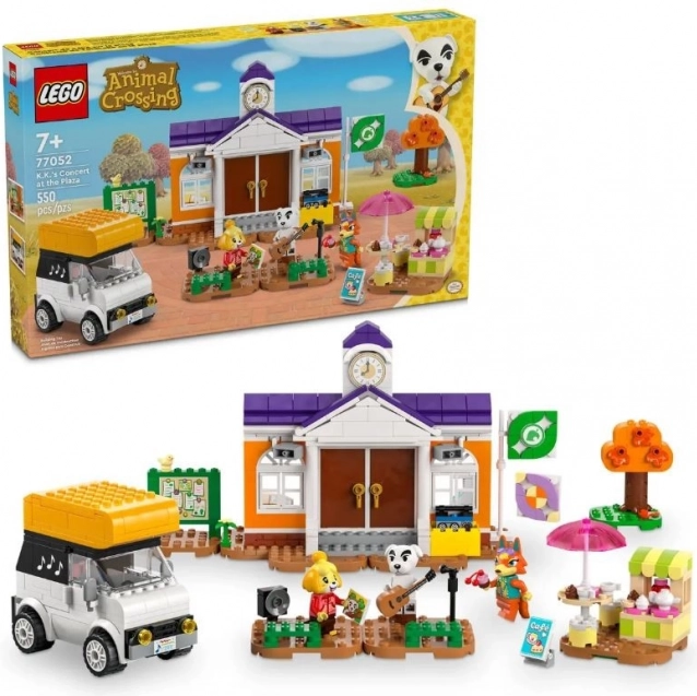 lego animal crossing : concert de k.k. sur la place