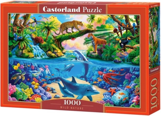 Puzzle 1000 pièces Nature sauvage, dauphins