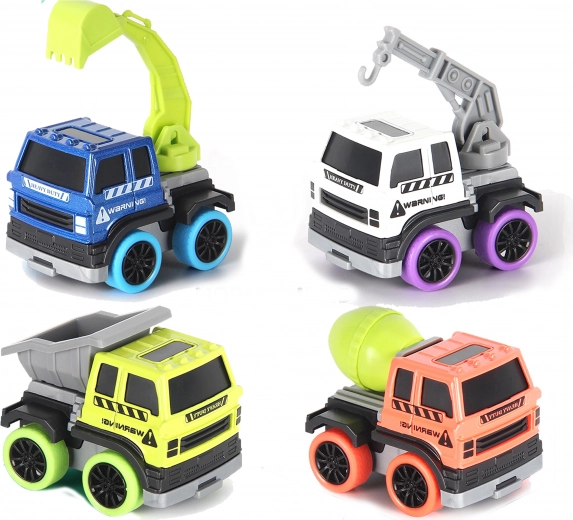 Voiture de chantier en métal 6 cm à rétrofriction