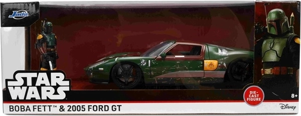 Jada Star Wars Ford GT 2005 à l’échelle 1:24 avec figurine de Boba Fett