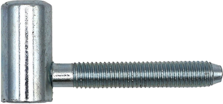 Partie supérieure de charnière de porte 60/10 M8, tige 50 mm, zinc bleu (10 pcs)