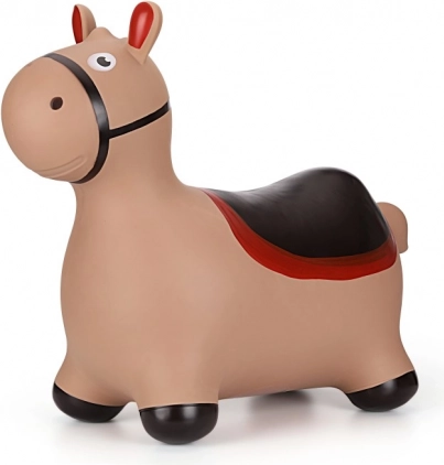Cheval sauteur gonflable pour enfants – marron