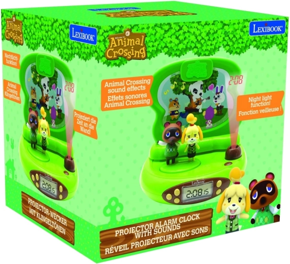 Réveil 3D avec projecteur Animal Crossing